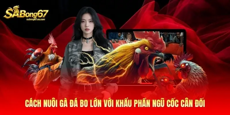 Cách nuôi gà đá bo lớn với khẩu phần ngũ cốc cân đối