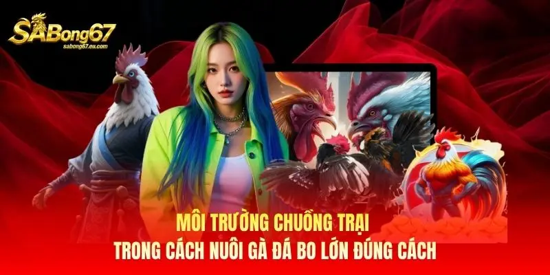 Môi trường chuồng trại trong cách nuôi gà đá bo lớn đúng cách